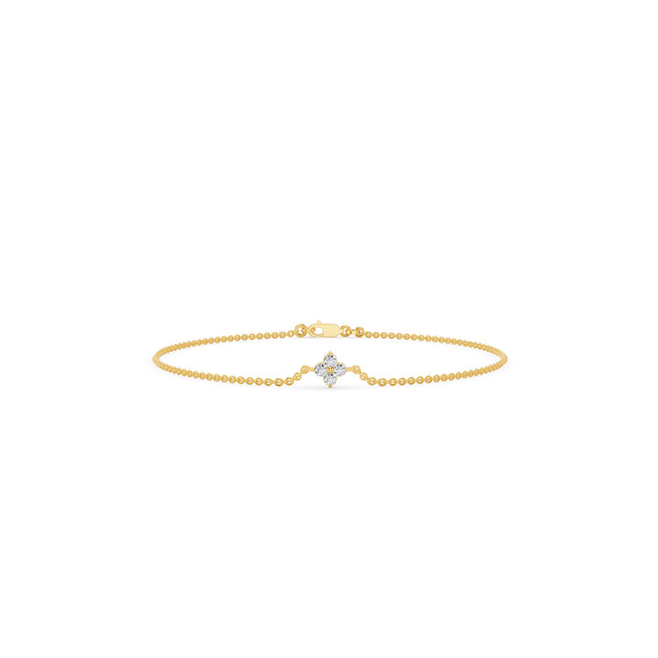 Four Diamond Clover Bracelet