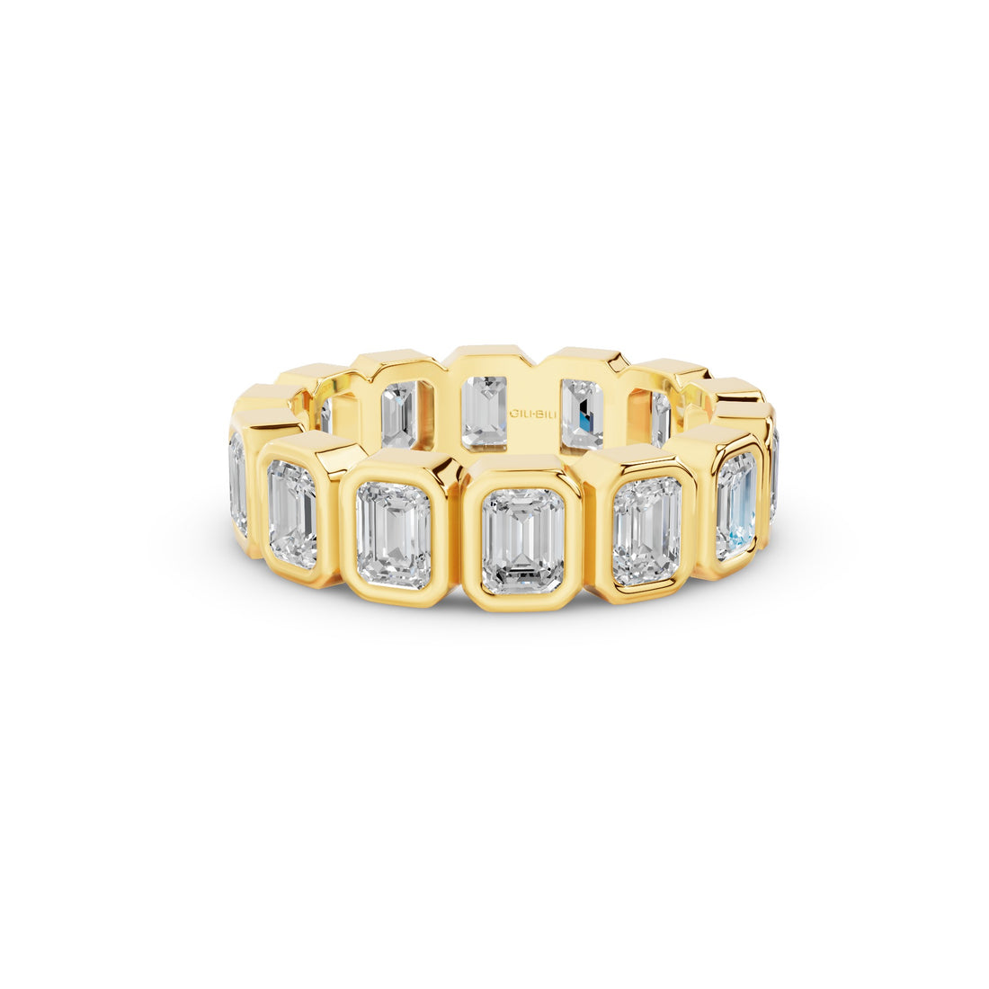 Full Eternity Emerald Cut Lab Grown Diamond Wedding Band