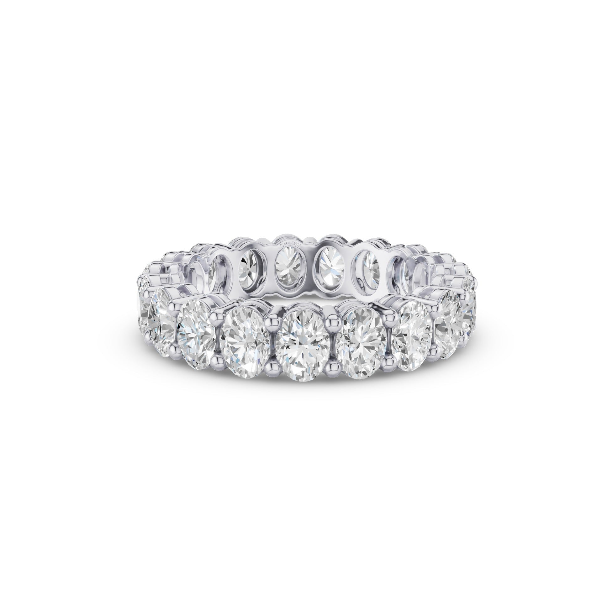 Full Eternity Oval Lab Grown Diamond  Wedding Ring