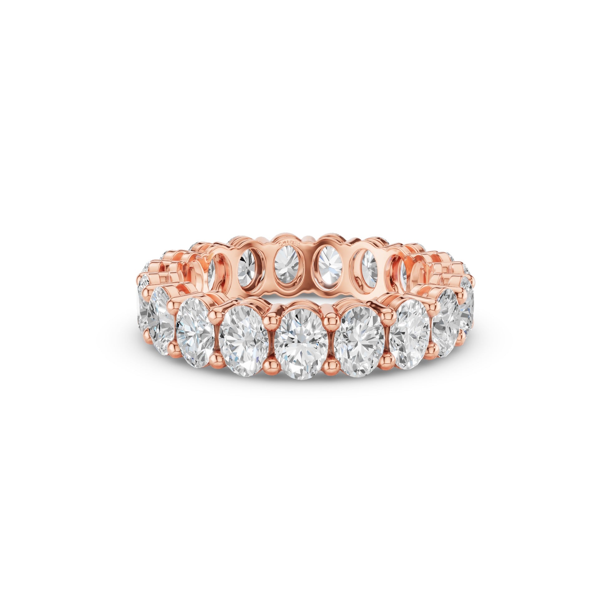 Full Eternity Oval Lab Grown Diamond  Wedding Ring