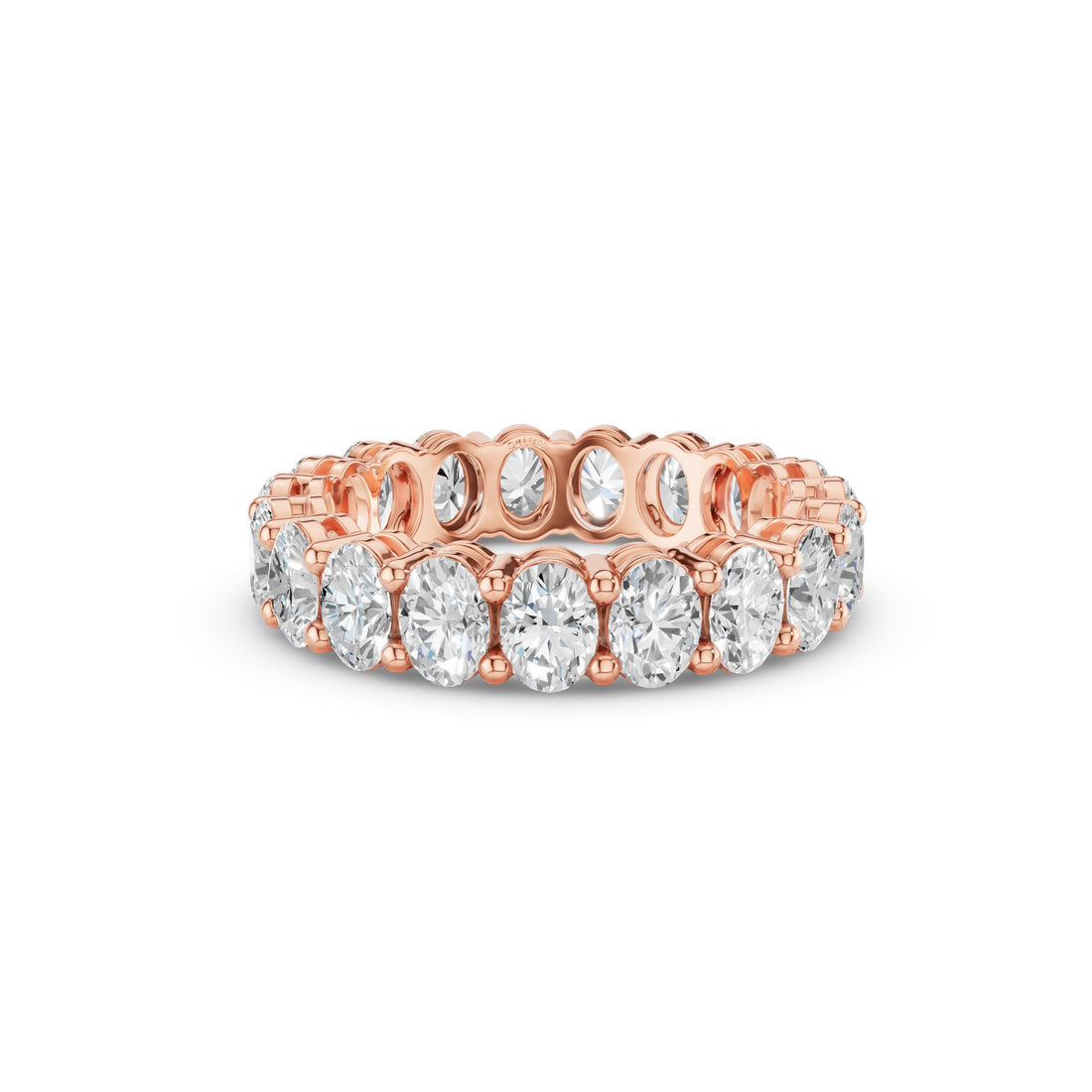 Full Eternity Oval Lab Grown Diamond  Wedding Ring