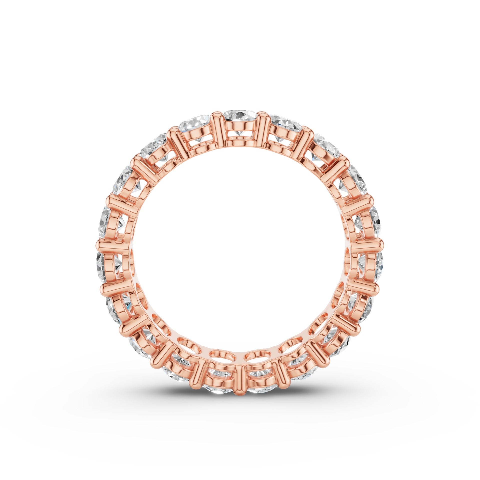Full Eternity Oval Lab Grown Diamond  Wedding Ring