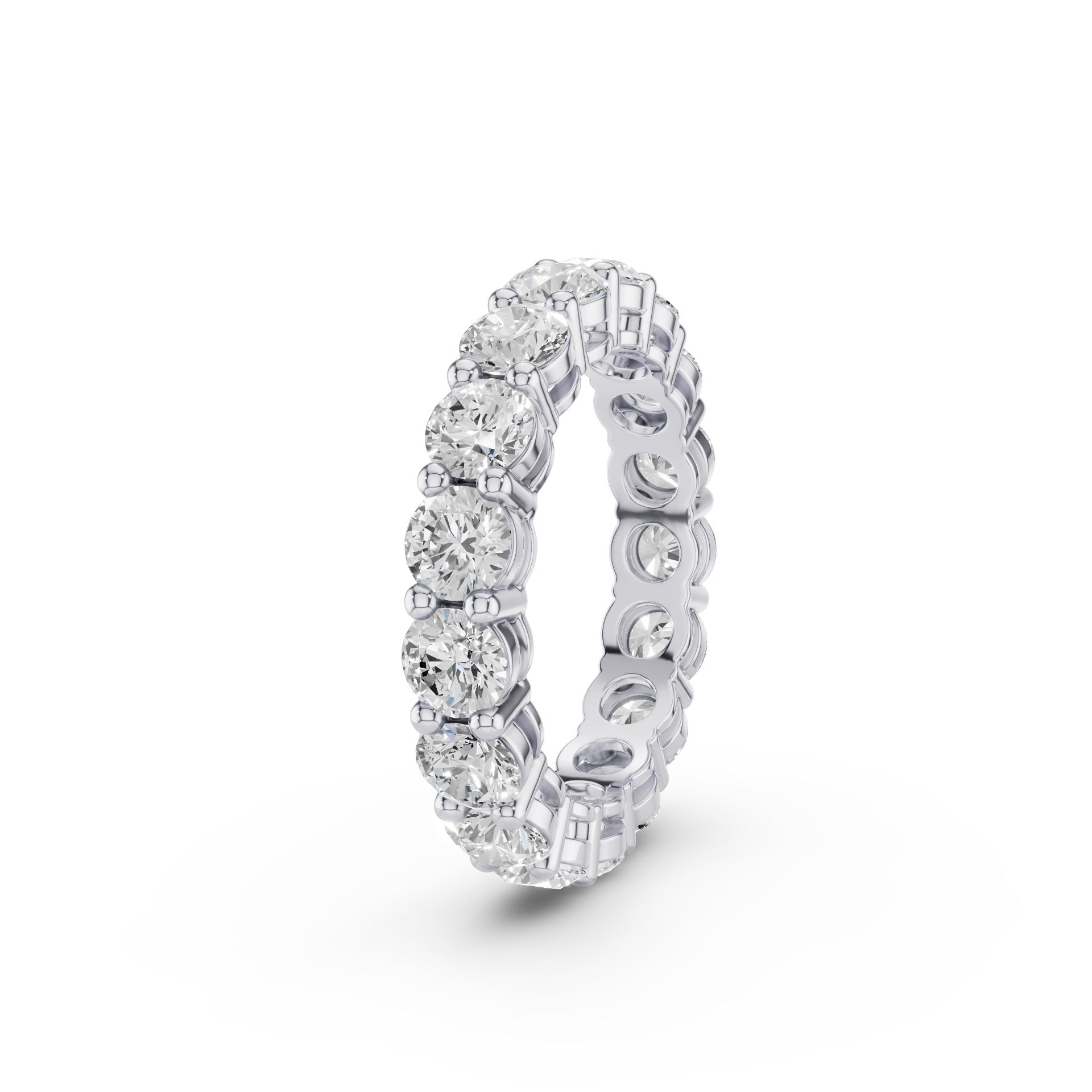 Full Eternity Round Lab Grown Diamond Wedding Ring