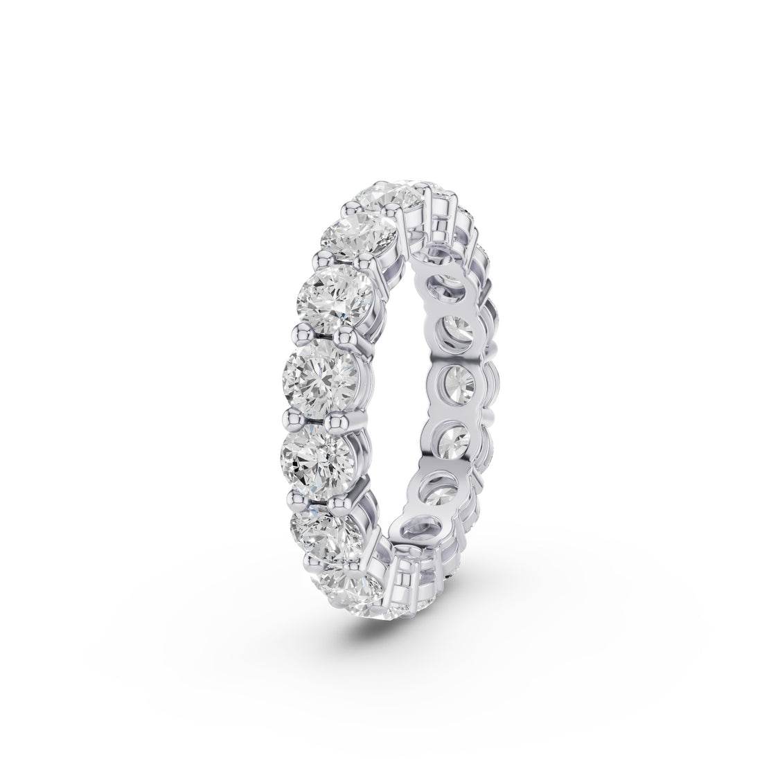 Full Eternity Round Lab Grown Diamond Wedding Ring