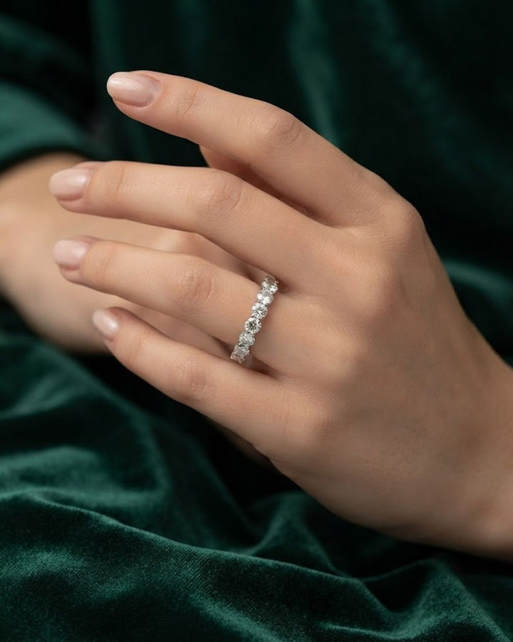 Full Eternity Round Lab Grown Diamond Wedding Ring