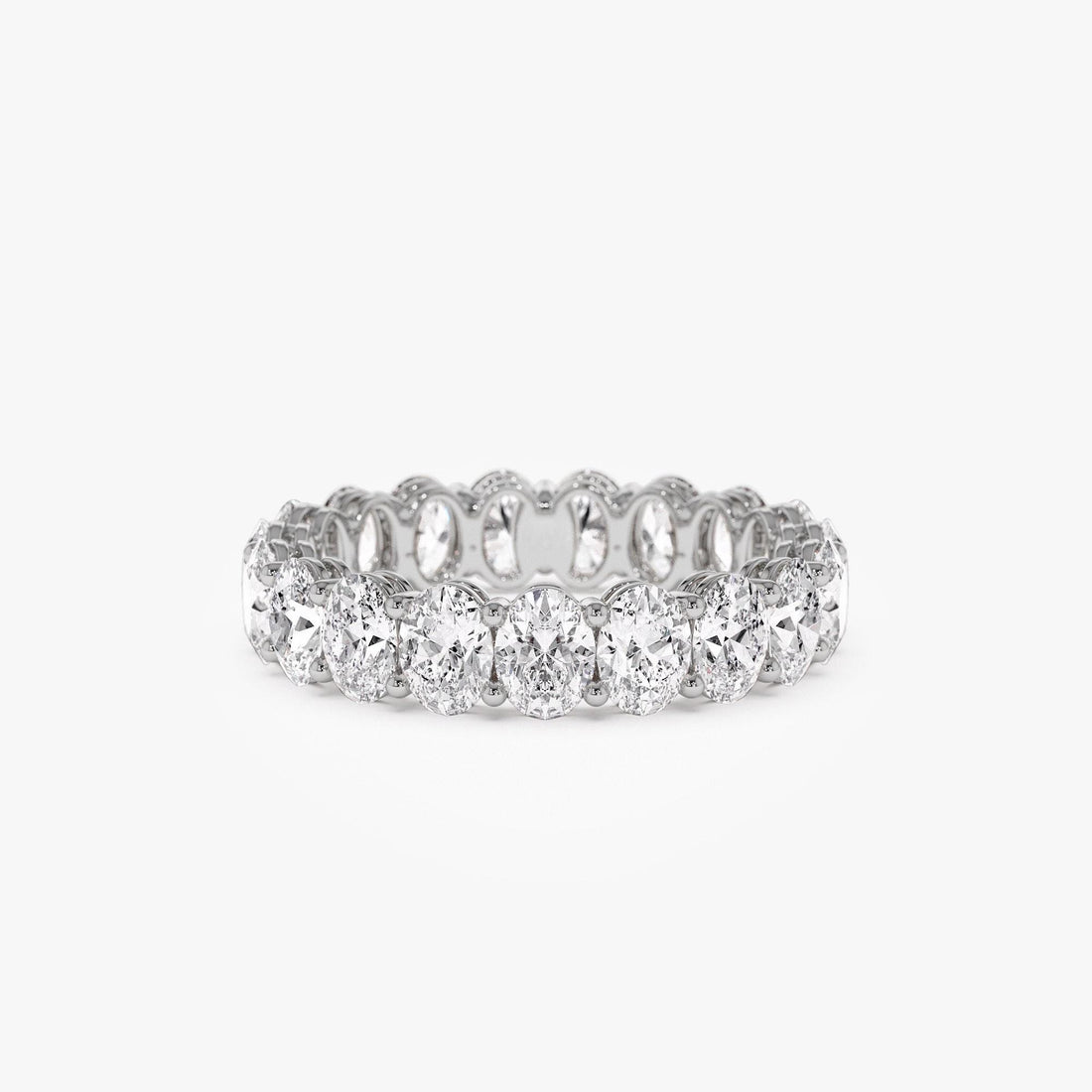 Full Eternity Oval Lab Grown Diamond  Wedding Ring