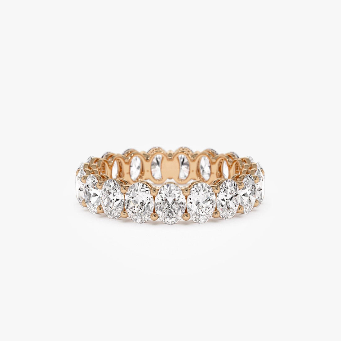 Full Eternity Oval Lab Grown Diamond  Wedding Ring