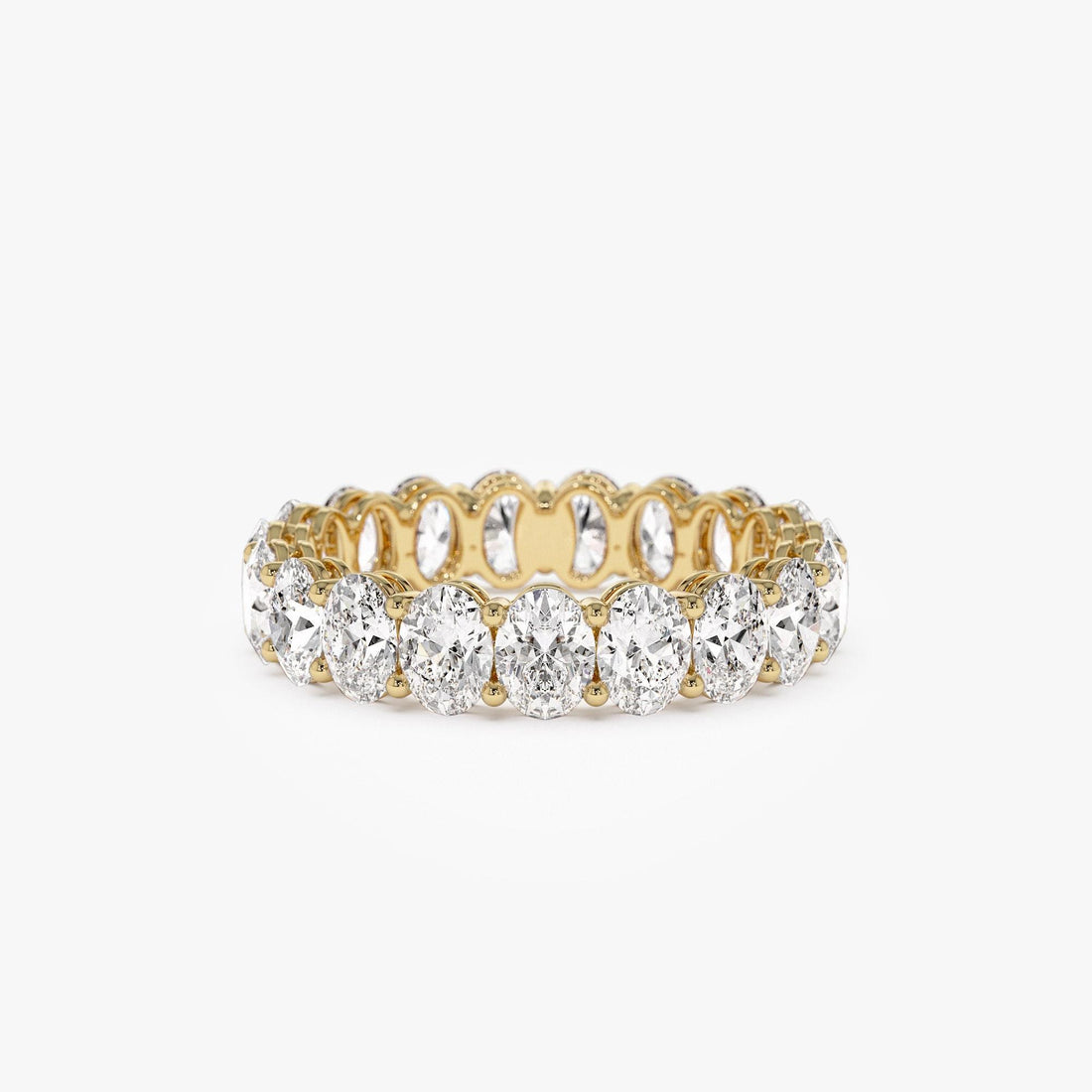Full Eternity Oval Lab Grown Diamond  Wedding Ring