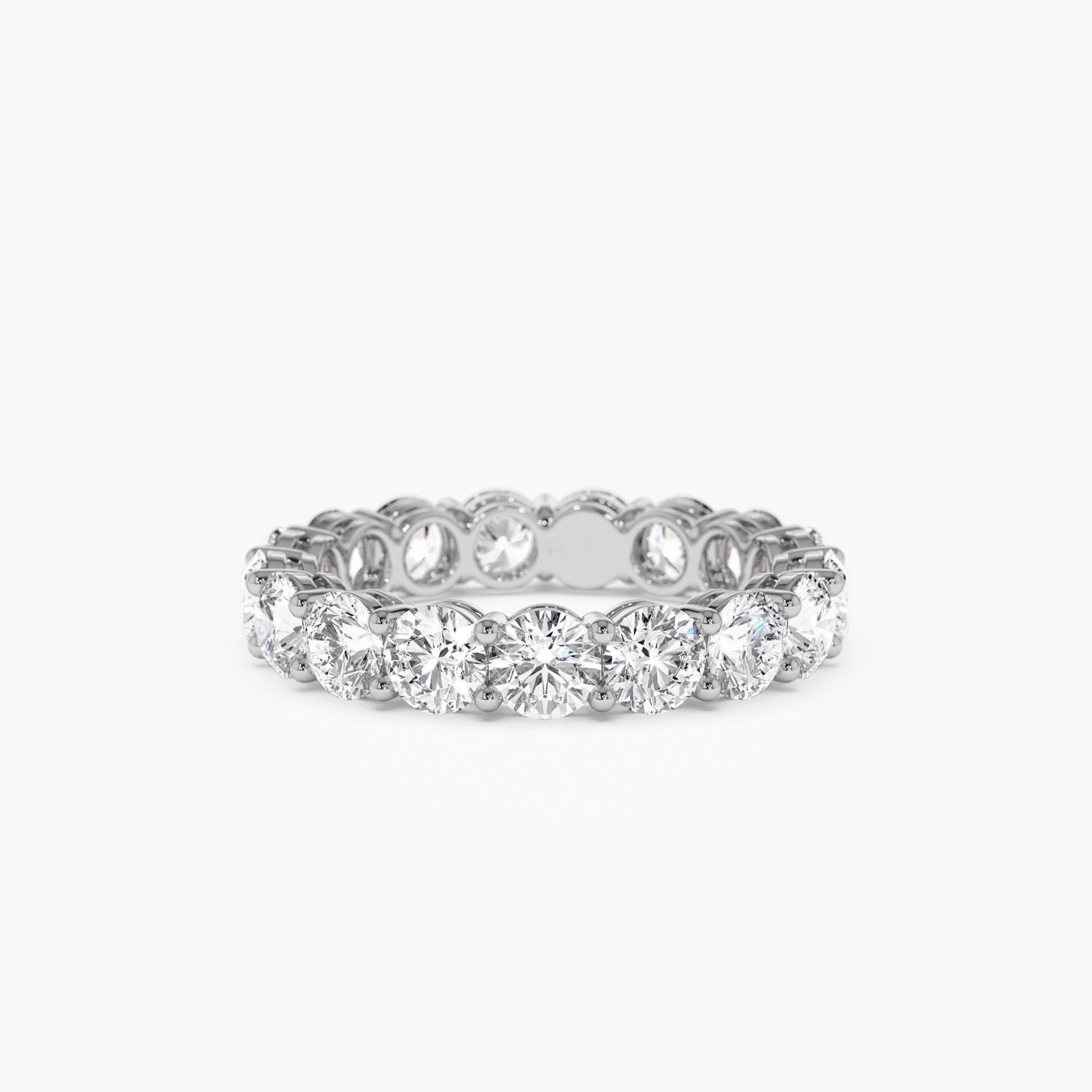Full Eternity Round Lab Grown Diamond Wedding Ring