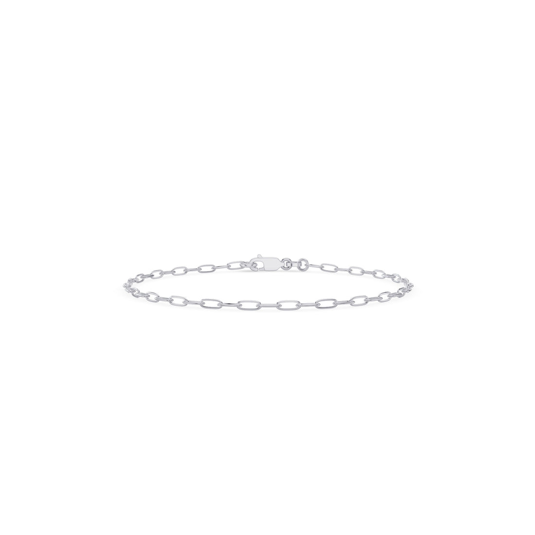 Gold Paper Clip Link Chain Bracelet
