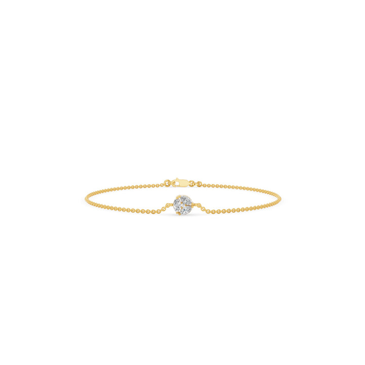 Marquise Diamond Cluster Dainty Bracelet