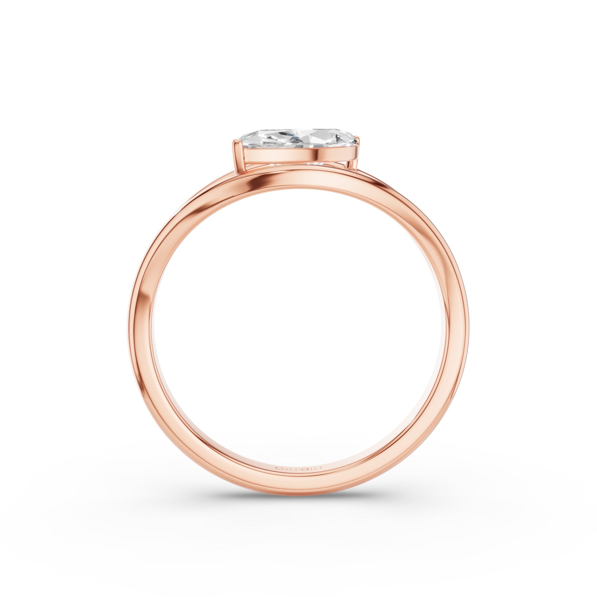 Marquise Lab Grown Diamond Ring Split Shank Design