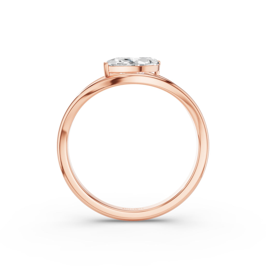 Marquise Lab Grown Diamond Ring Split Shank Design