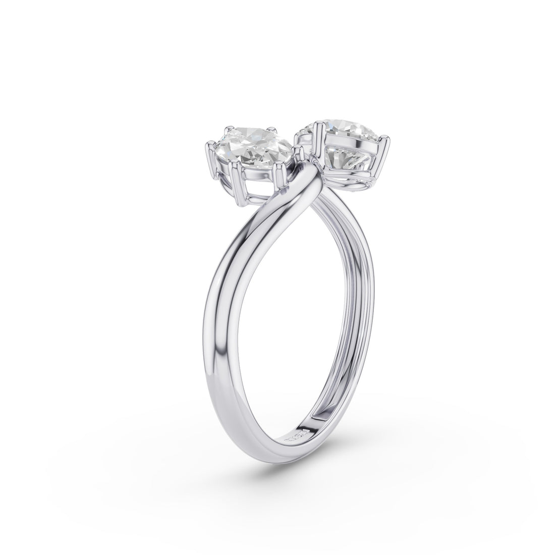 Marquise & Round Lab Grown Diamond Toi Et Moi Ring