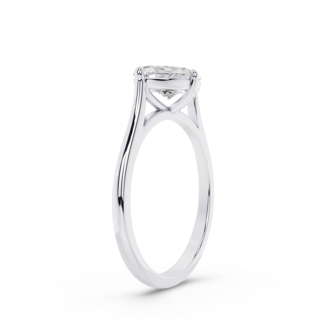 Marquise Shape West East Lab Grown Diamond Solitaire Ring