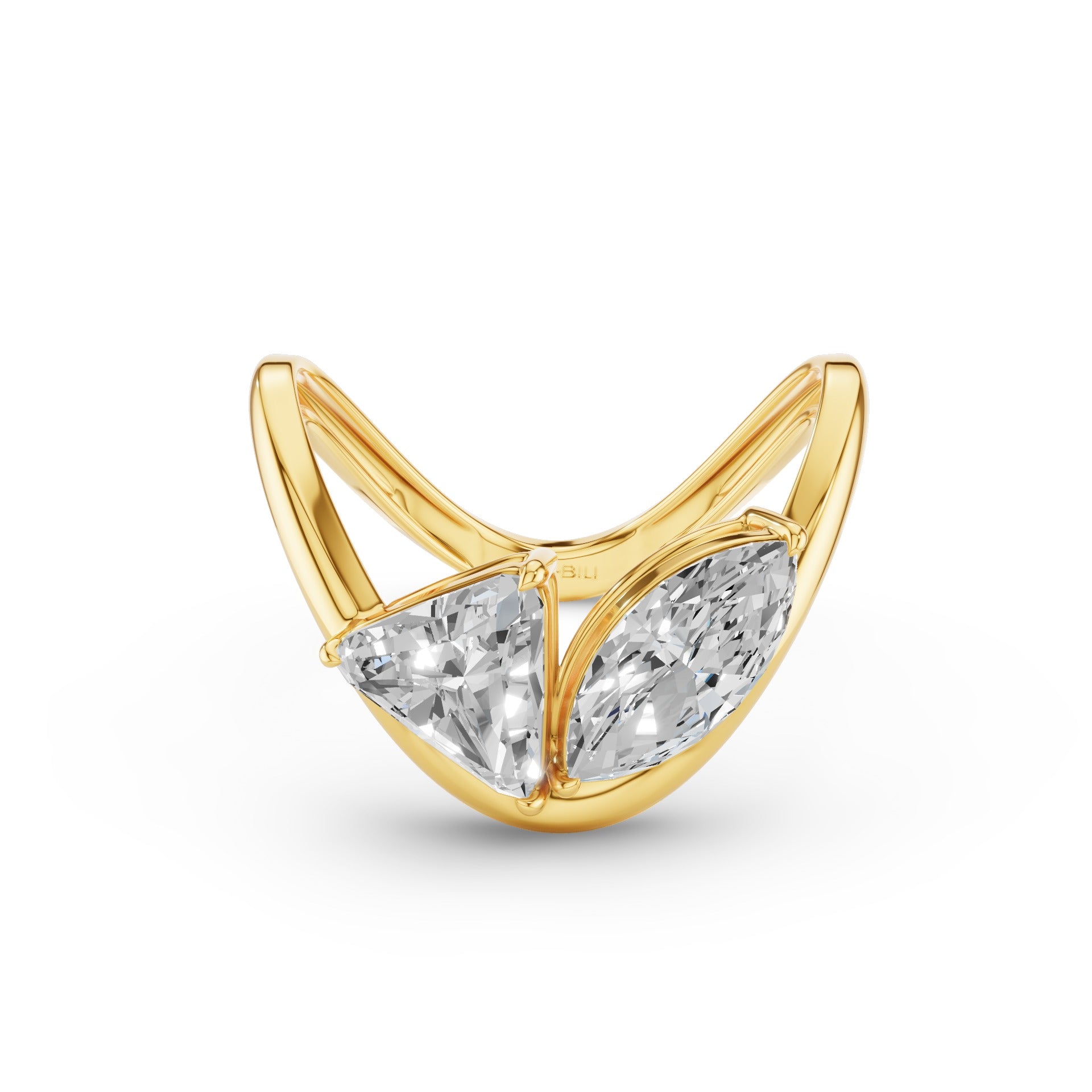 Marquise & Trillion Lab Grown Diamond Statement Ring
