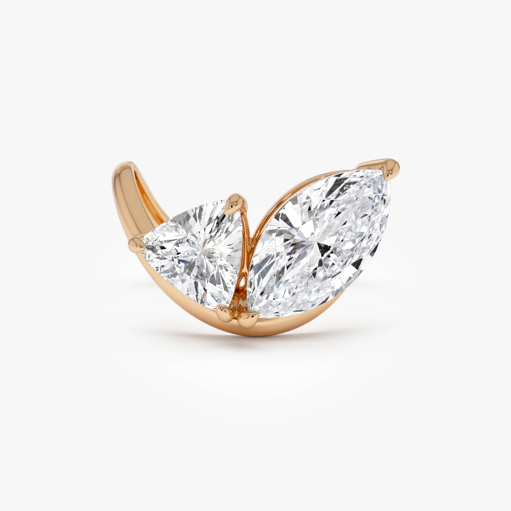 Marquise & Trillion Lab Grown Diamond Statement Ring