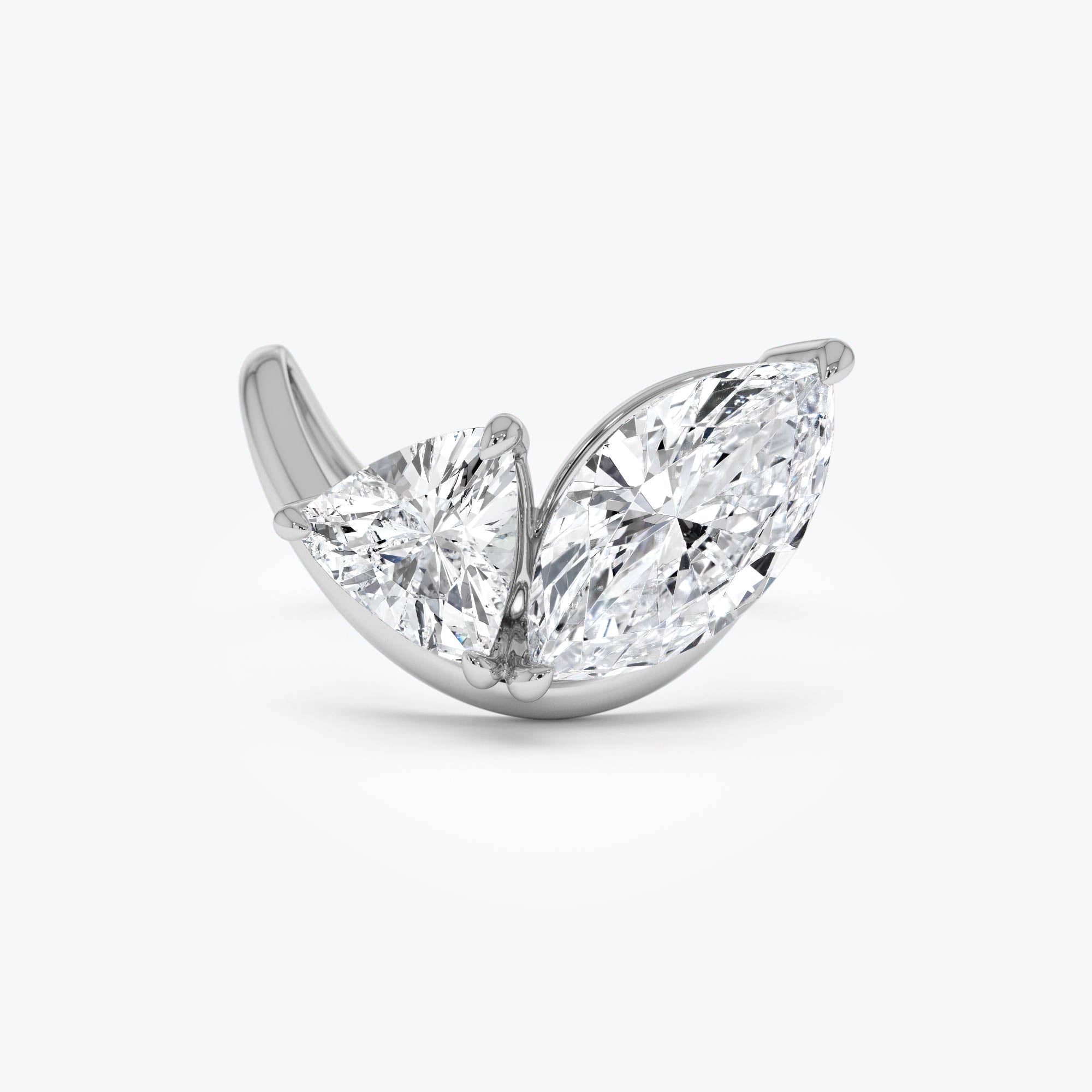Marquise & Trillion Lab Grown Diamond Statement Ring
