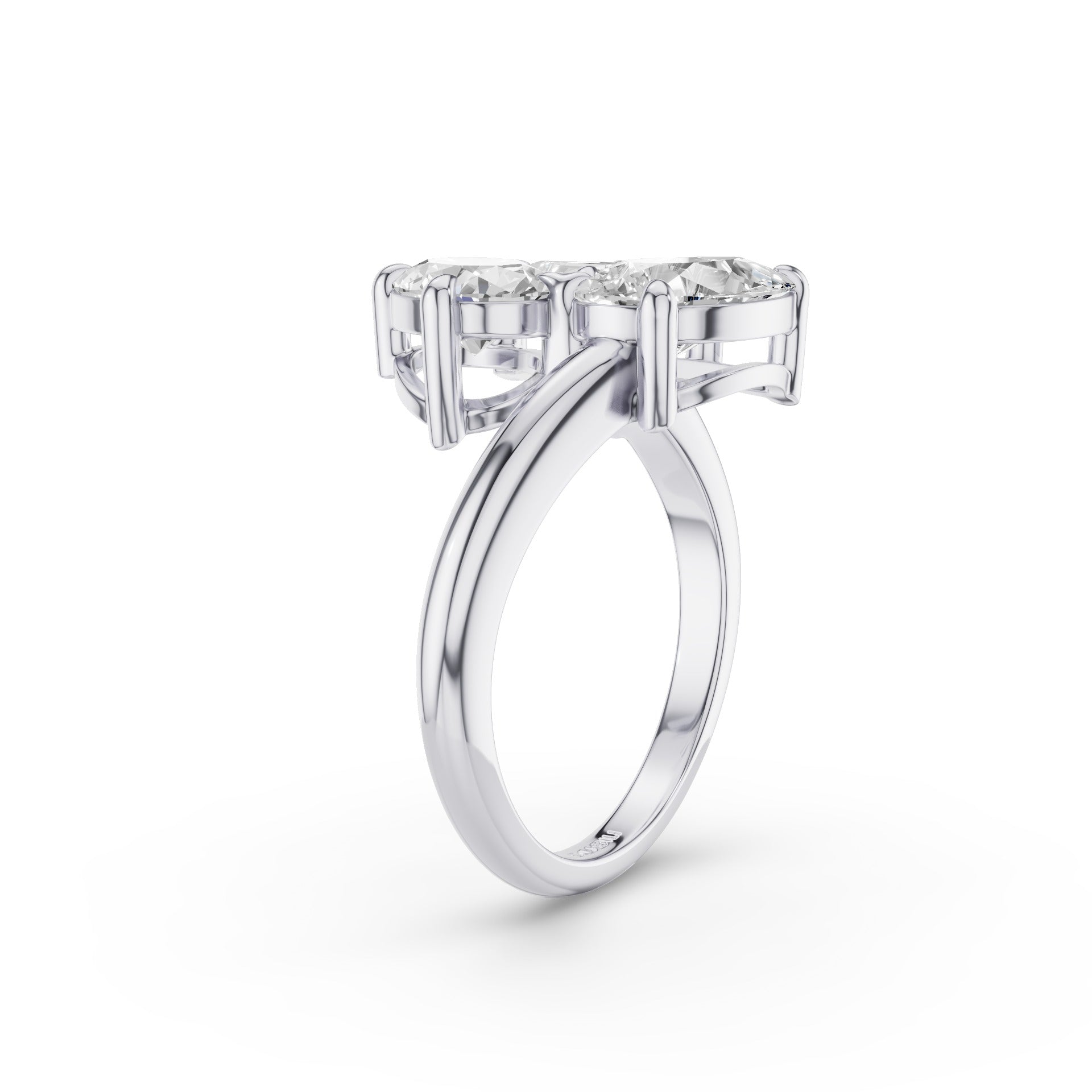 Multi Shape Lab Gown Diamond Cocktail Ring