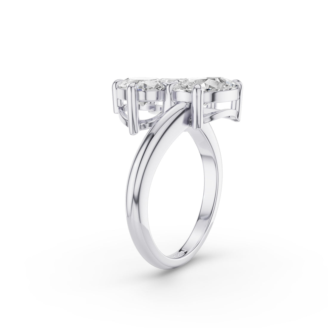 Multi Shape Lab Gown Diamond Cocktail Ring