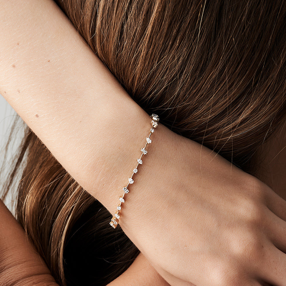 Multi Shape Diamond Bracelet