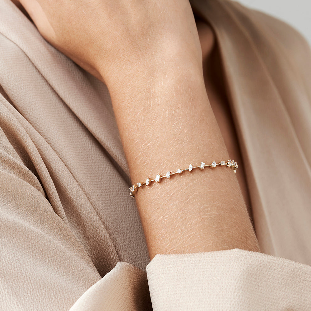 Multi Shape Diamond Bracelet