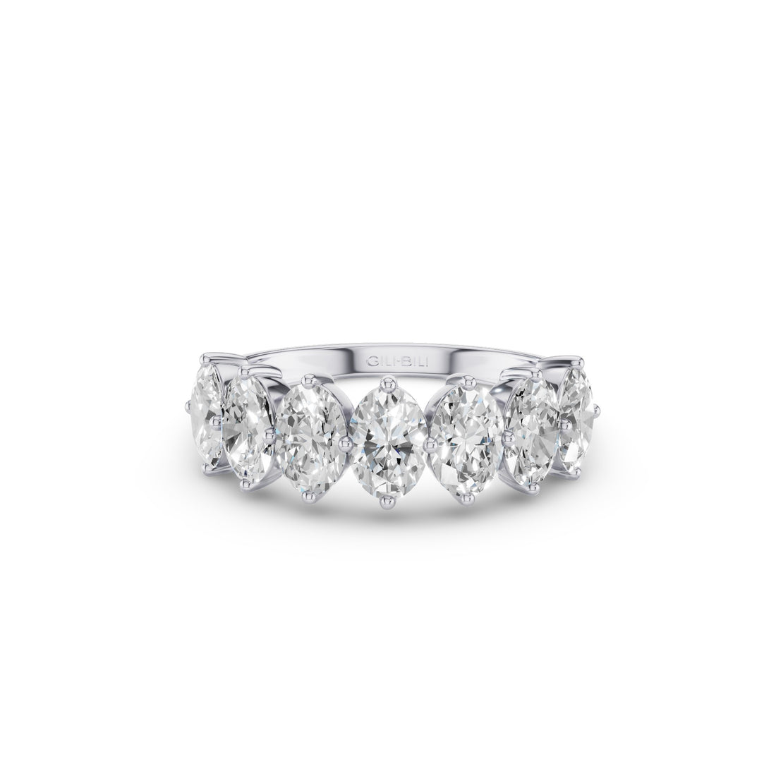 Oval Cut Lab Diamond Anniversary Ring