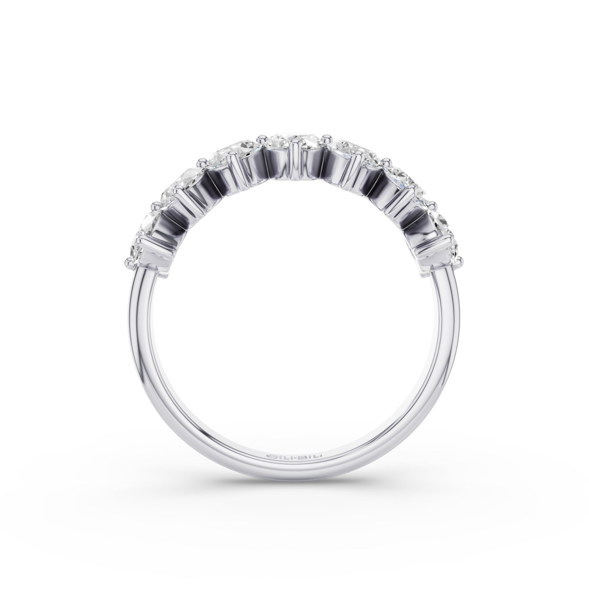 Oval Cut Lab Diamond Anniversary Ring