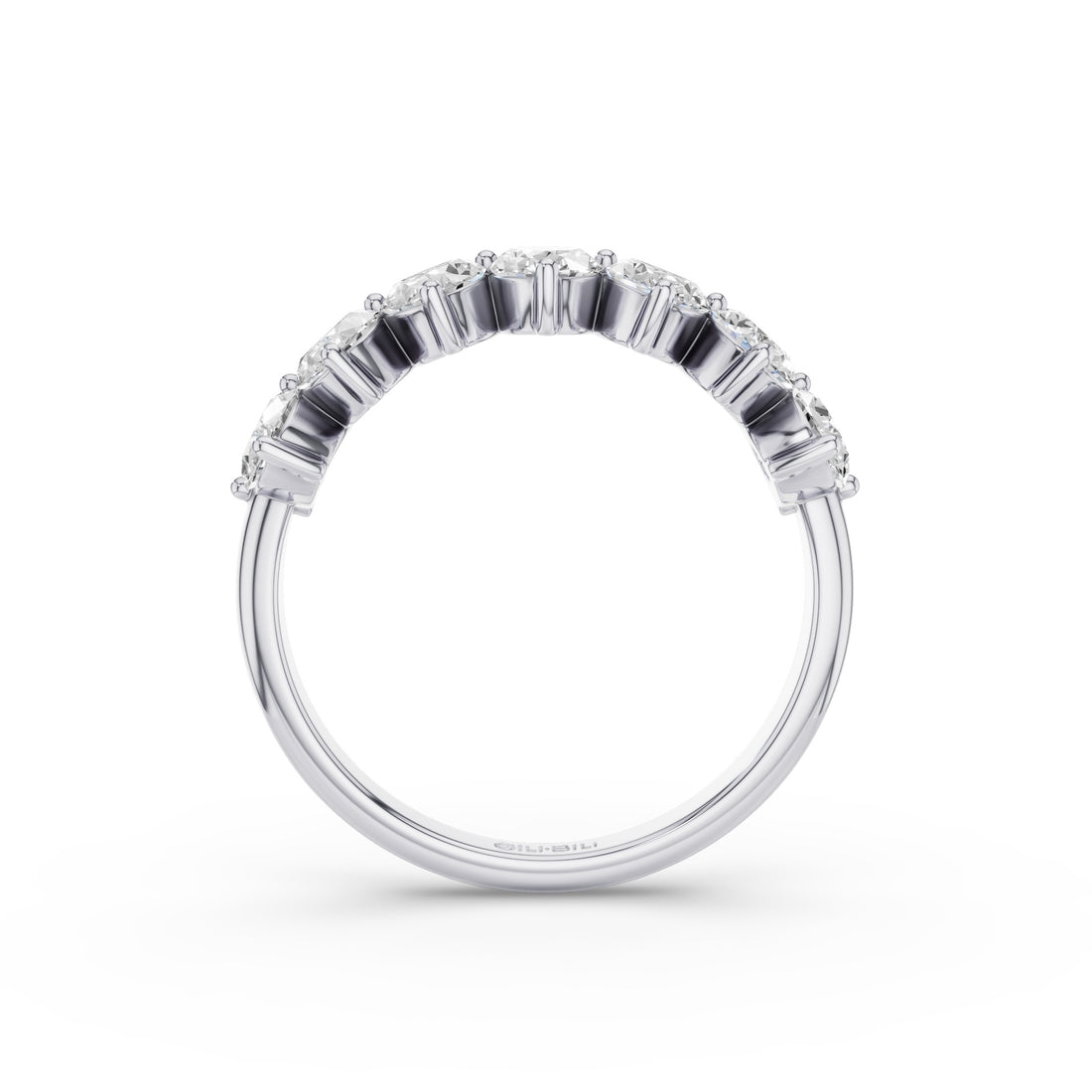 Oval Cut Lab Diamond Anniversary Ring