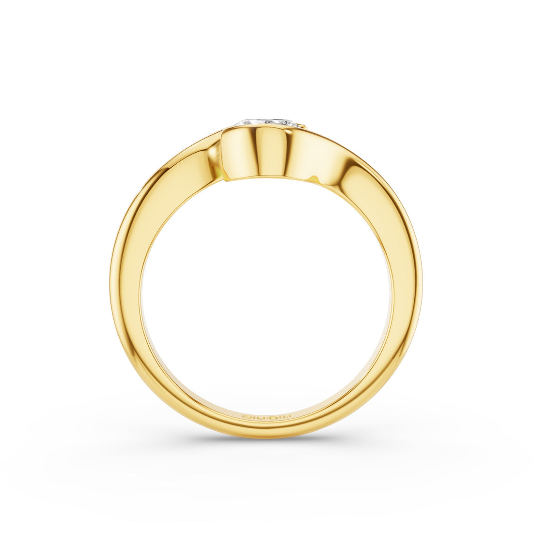Oval Lab Diamond S Setting Engagement Ring