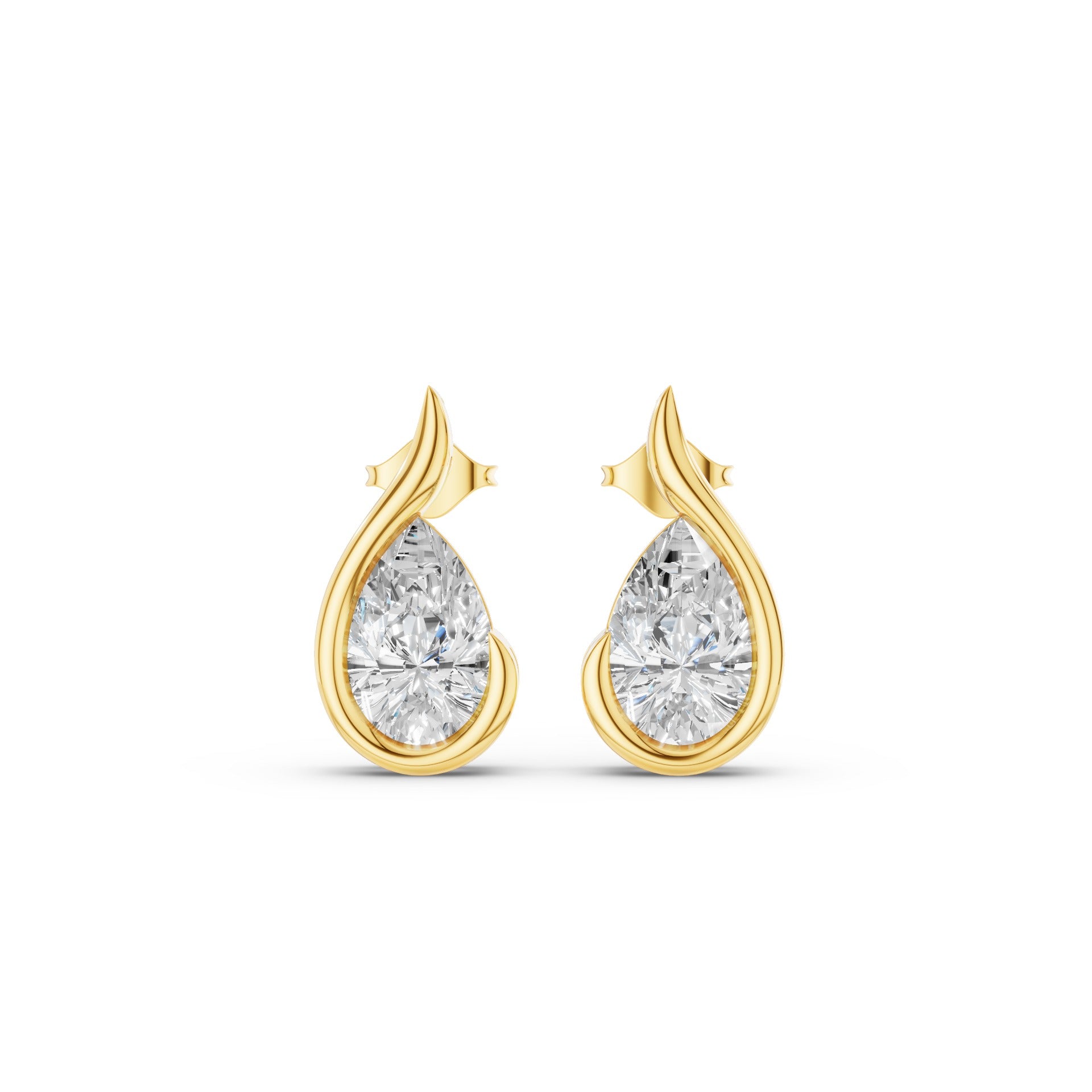 Pear Shape Uniq Lab Grown Diamond Studs