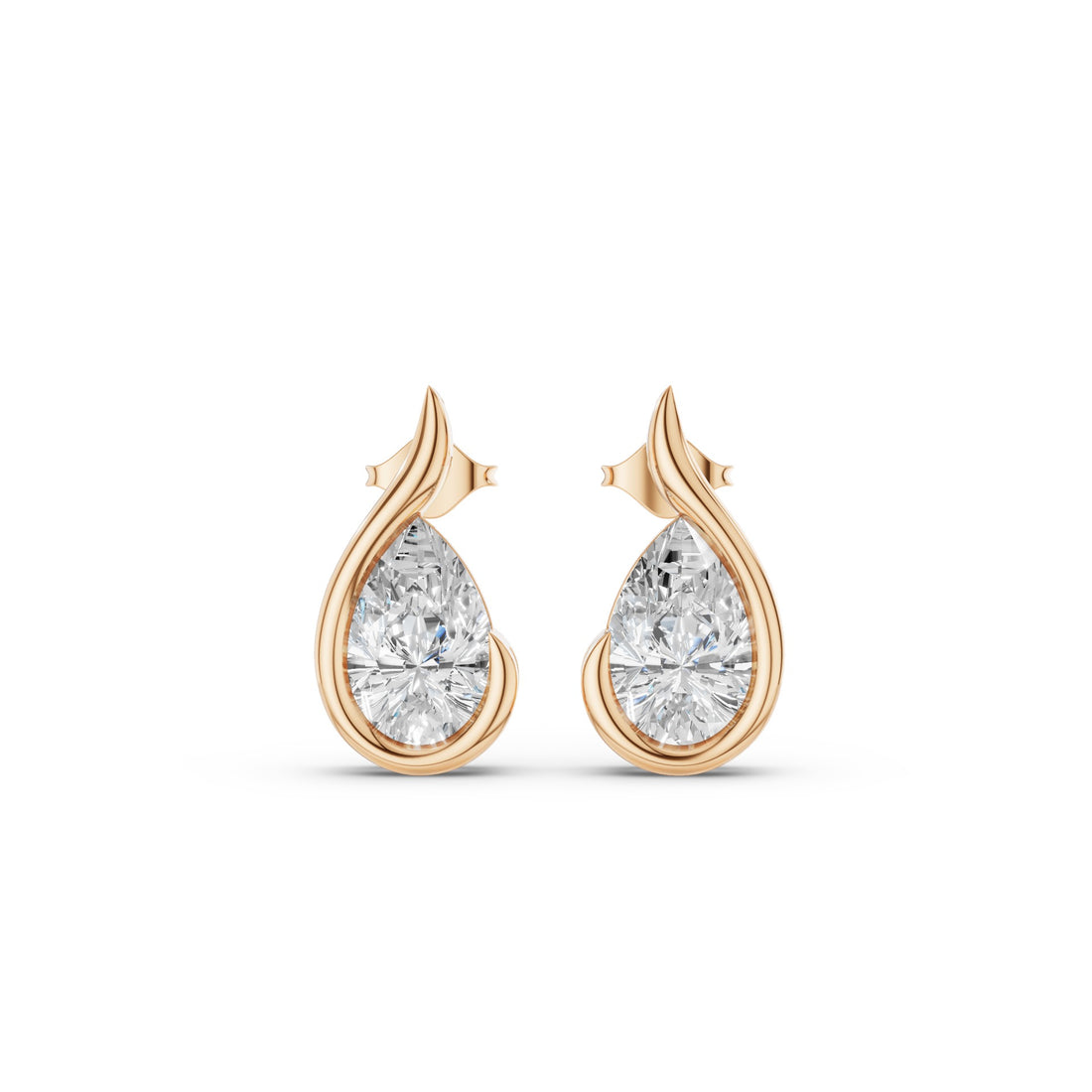 Pear Shape Uniq Lab Grown Diamond Studs