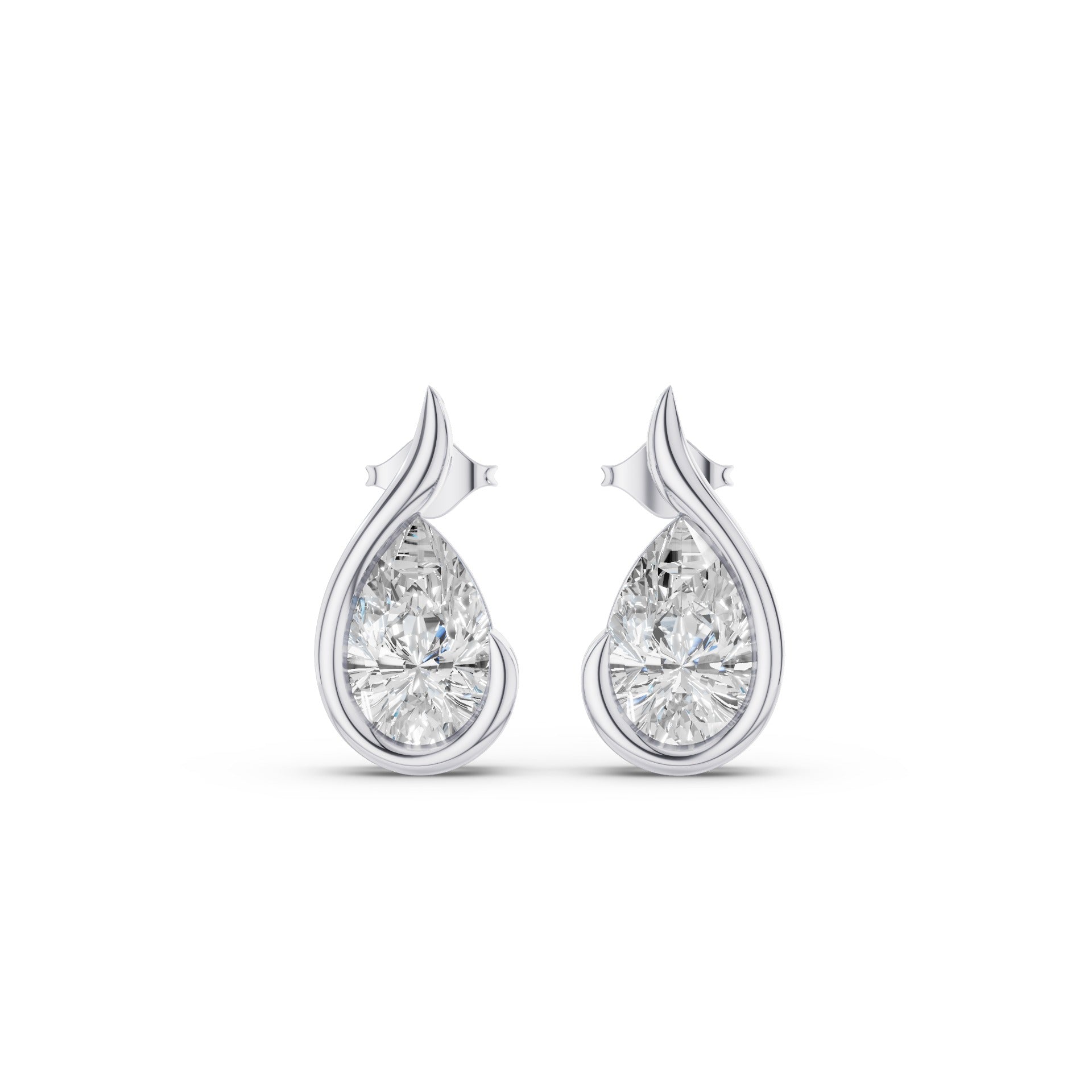 Pear Shape Uniq Lab Grown Diamond Studs