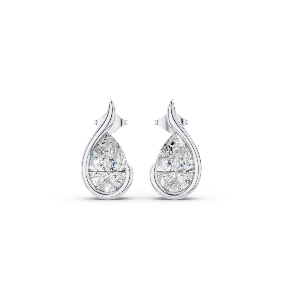 Pear Shape Uniq Lab Grown Diamond Studs
