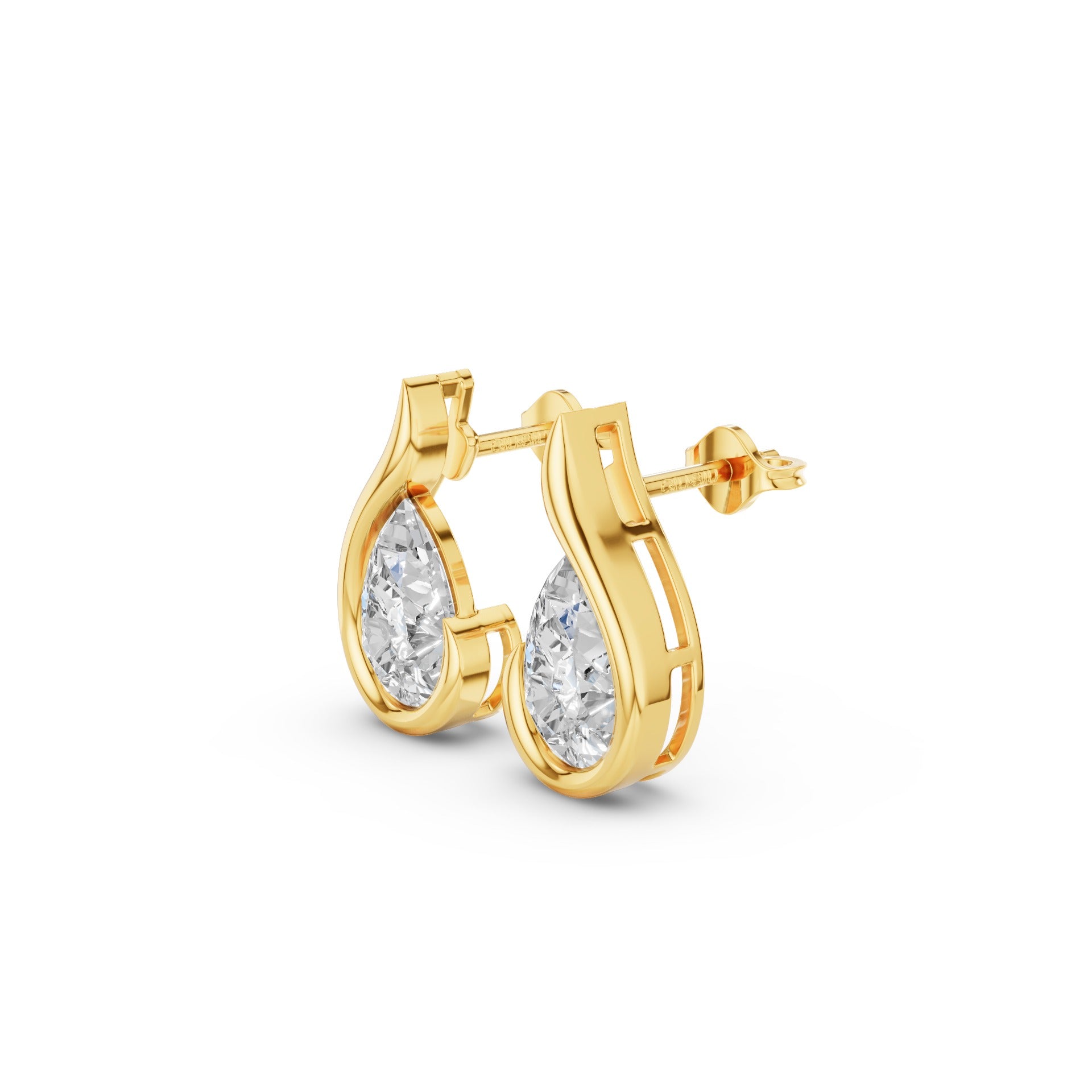 Pear Shape Uniq Lab Grown Diamond Studs