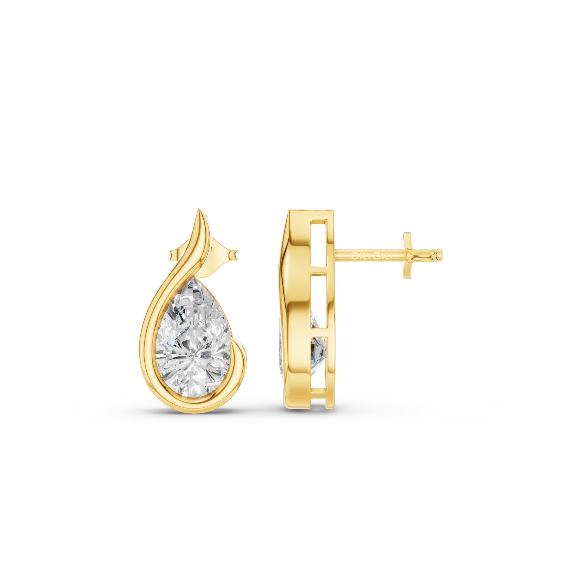Pear Shape Uniq Lab Grown Diamond Studs