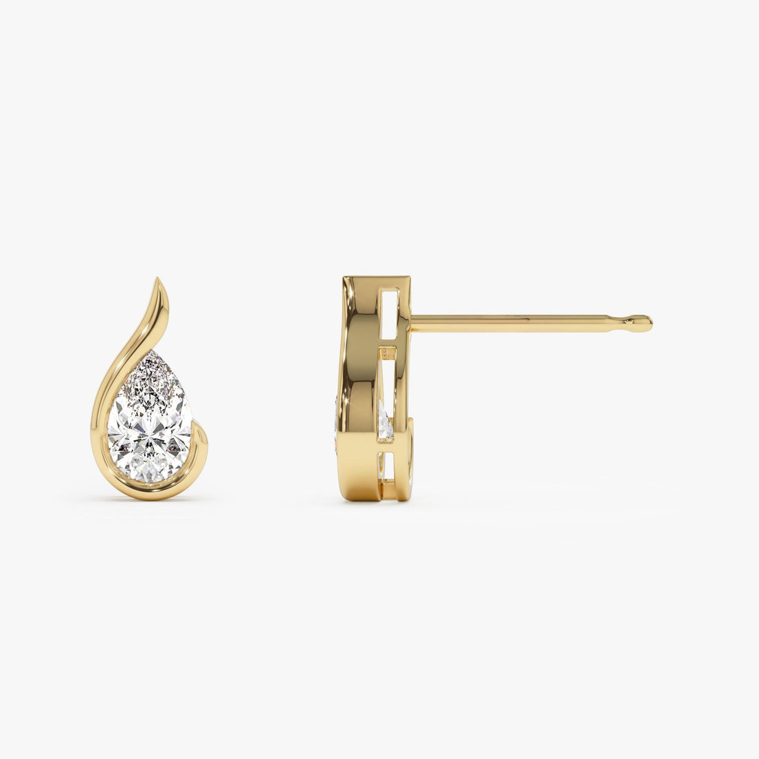 Pear Shape Uniq Lab Grown Diamond Studs