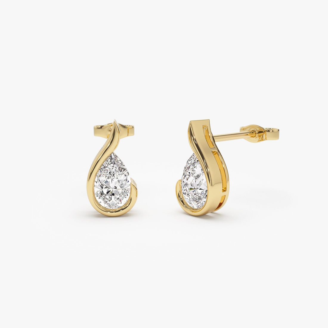 Pear Shape Uniq Lab Grown Diamond Studs