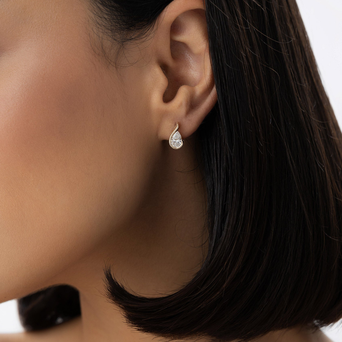 Pear Shape Uniq Lab Grown Diamond Studs