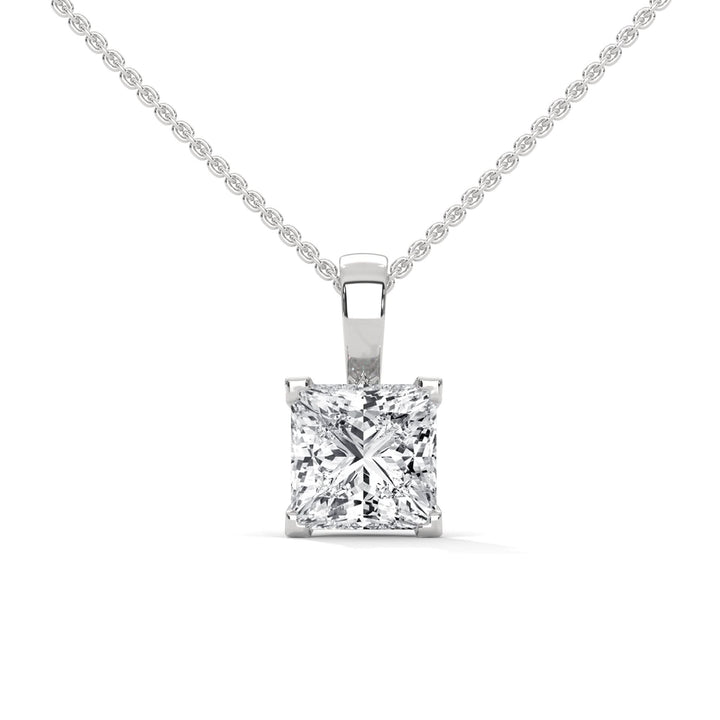 Diamond pendant on a white background