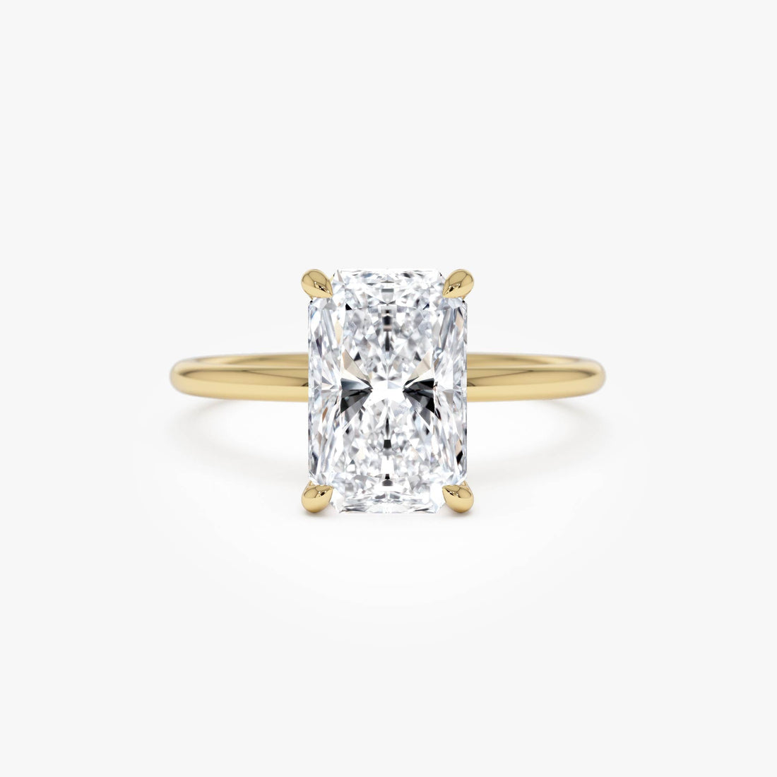 Radiant Cut Solitaire Diamond Engagement Ring