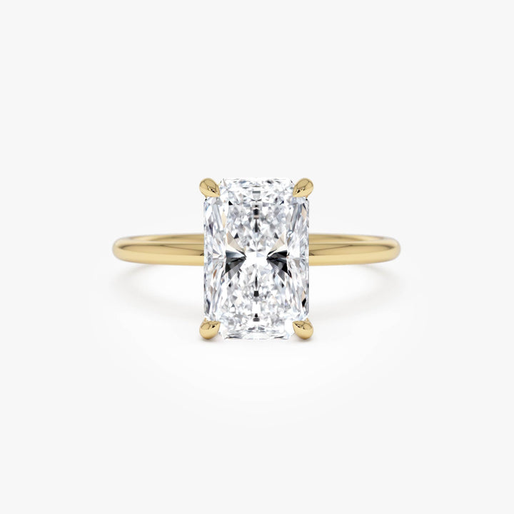 Radiant Cut Solitaire Diamond Engagement Ring