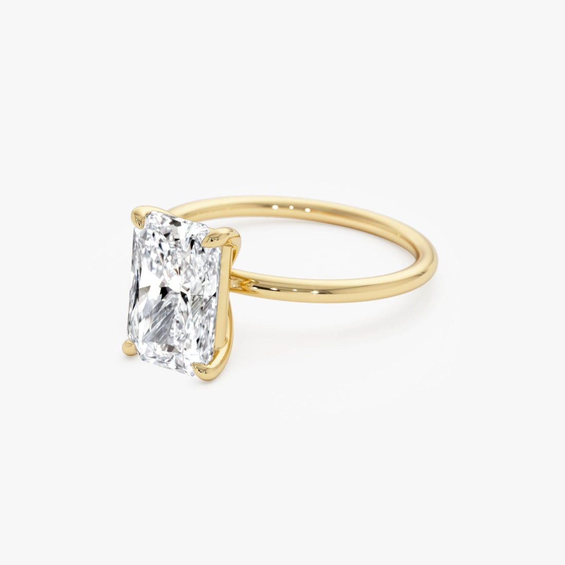 Radiant Cut Solitaire Diamond Engagement Ring