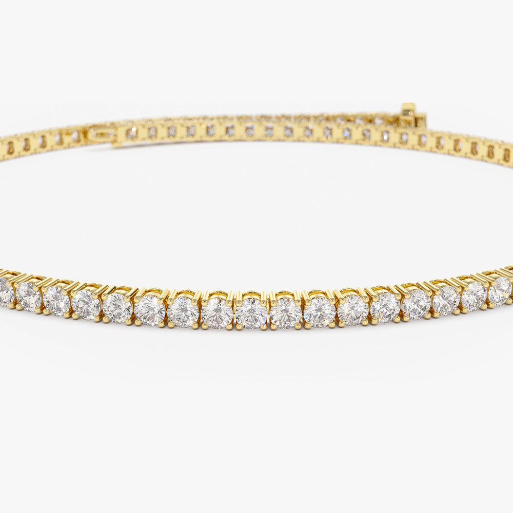 Round Diamond Tennis Bracelet