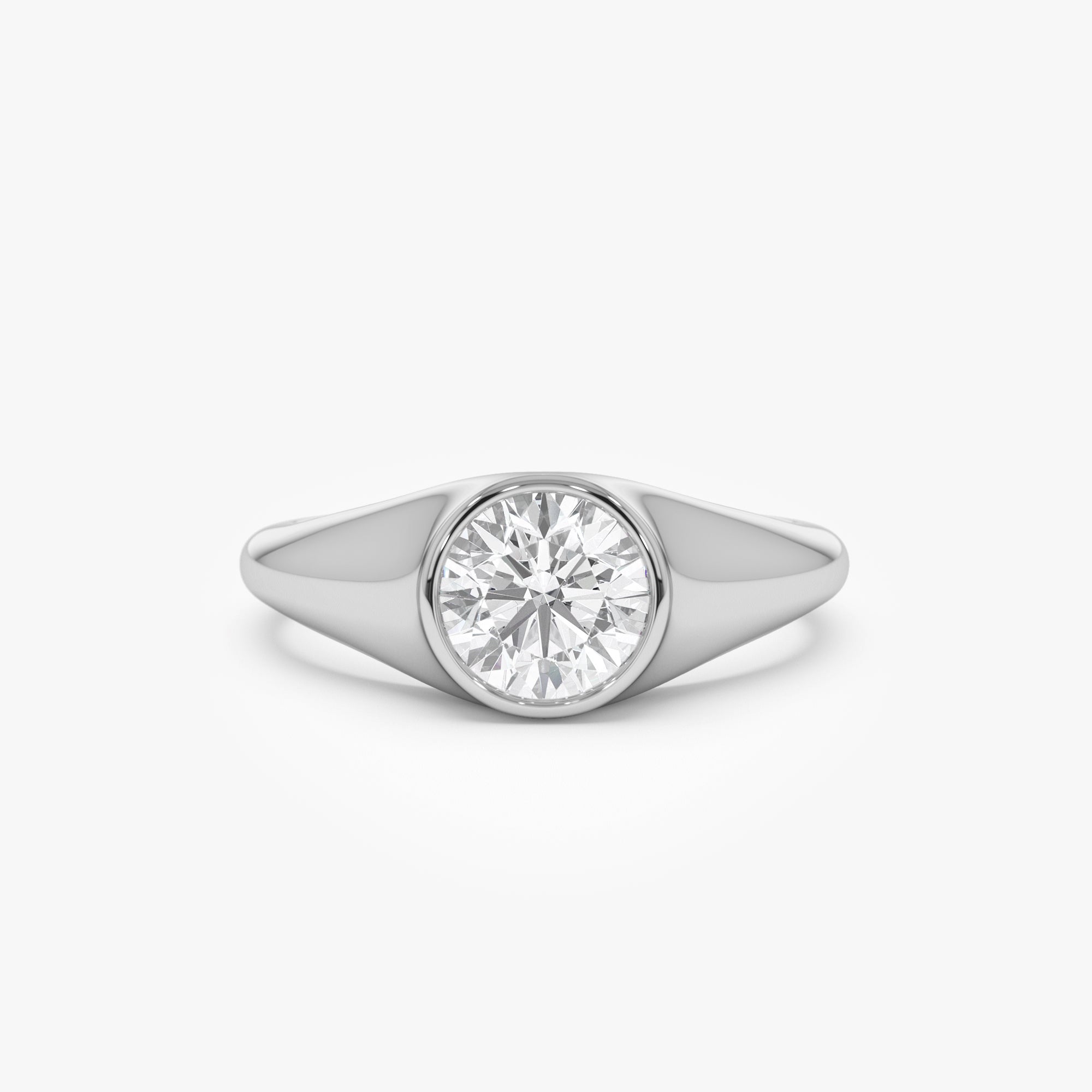 Round Shaped Lab Grown Diamond Classic Ring