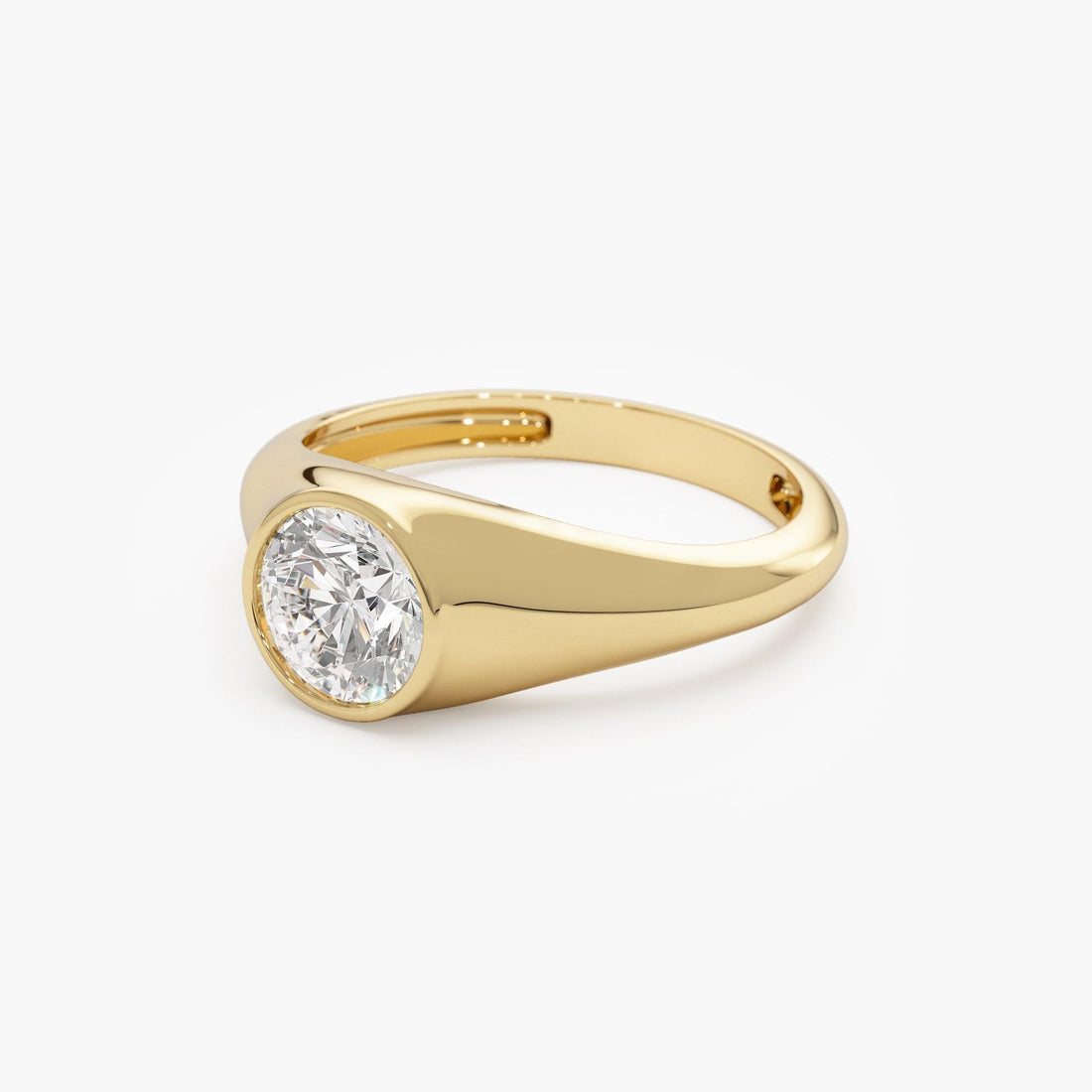 Round Shaped Lab Grown Diamond Classic Ring
