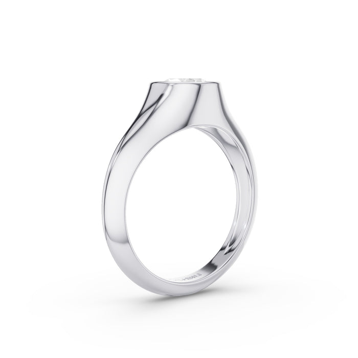 Round Shaped Lab Grown Diamond Classic Ring