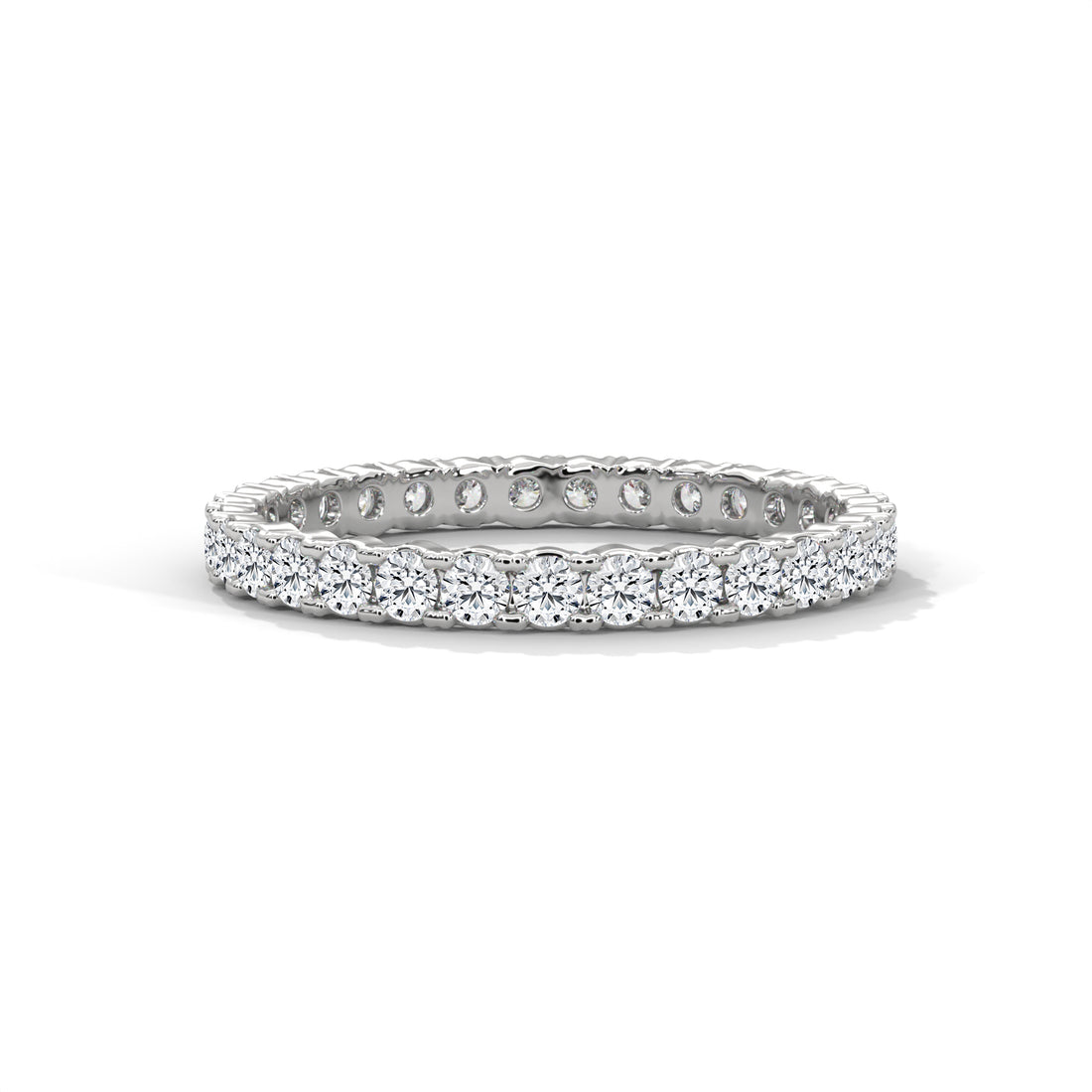 Diamond ring on a white background