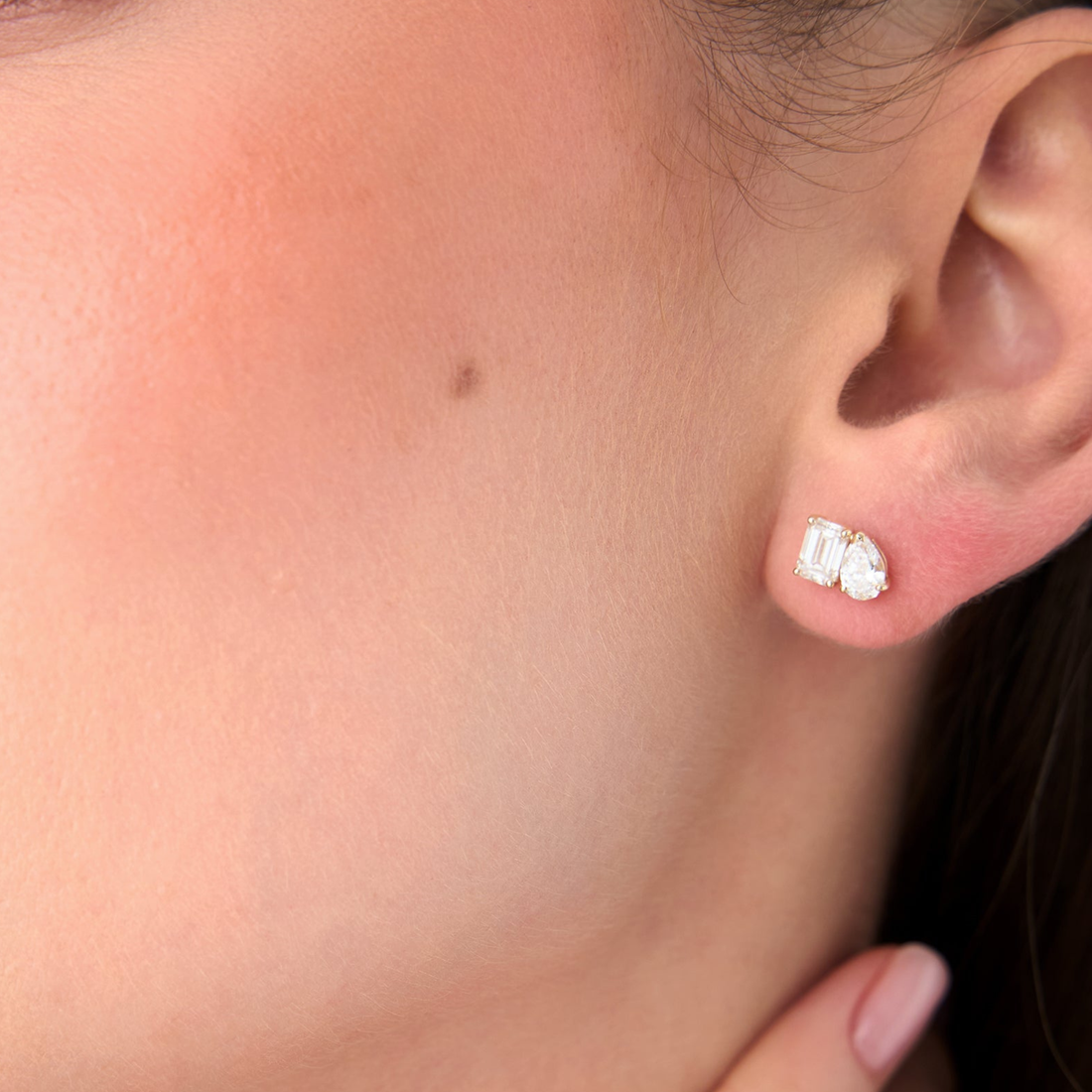 Toi et Moi Lab Grown Diamond Studs