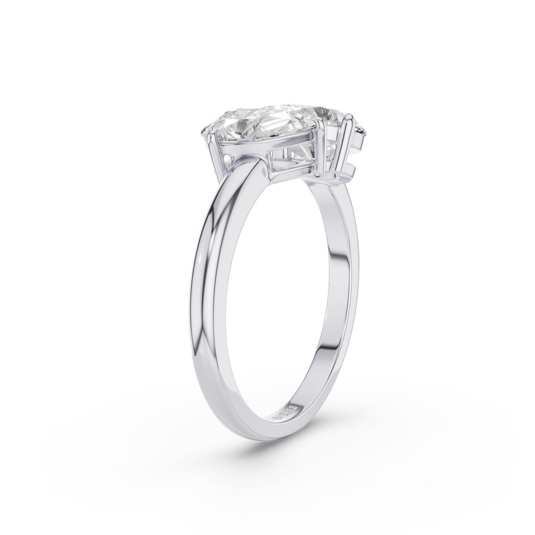 Toi et Moi Pear Shaped Lab Grown Diamond Ring